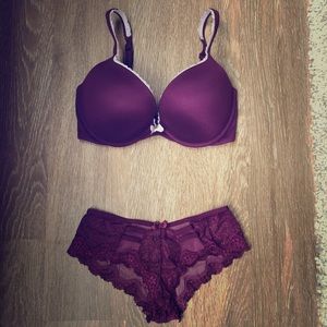 Purple lingerie set